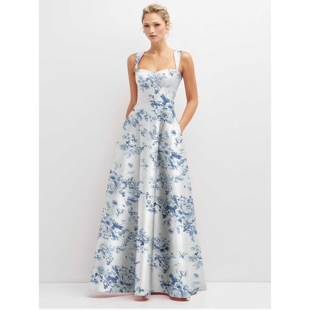 Alfred Sung Cottage Rose Larkspur Gown - Size 10 (new) - Picture 2 of 10